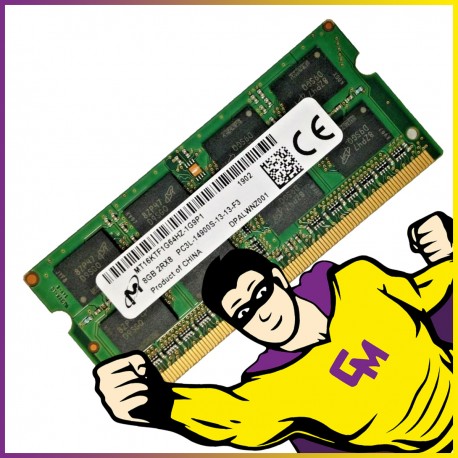 8Go RAM DDR3 PC3L-14900S MT16KTF1G64HZ-1G9P1 SODIMM Mémoire PC Portable MonsieurCyberman