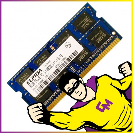8Go RAM DDR3 PC3-12800S EBJ81UG8BBU0-GN-F SODIMM Mémoire PC Portable MonsieurCyberman