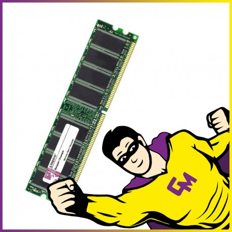 1Go RAM KINGSTON KTN-PM400 184-Pin DIMM DDR PC-3200U 400Mhz 2Rx8 CL3