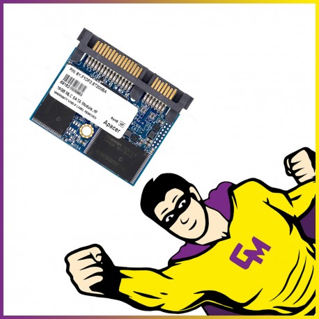 SSD 16 Go Apacer 8Y.F1DF2.9T200BA 1.8" MLC SATA Module Half Slim