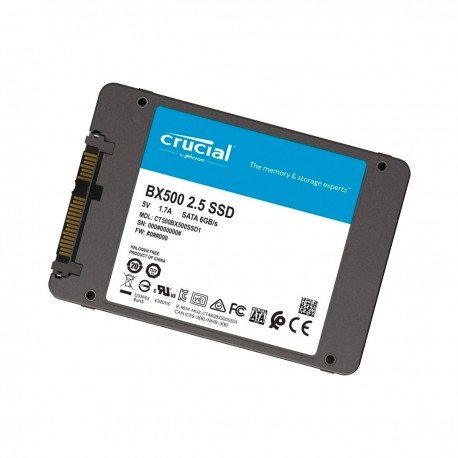SSD 500Go 2.5" Crucial BX500 CT500BX500SSD1H SATA 6Gbps