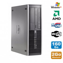 PC HP Compaq 6005 Pro SFF AMD 3GHz 2Go DDR3 160Go SATA Graveur WIFI Windows Xp