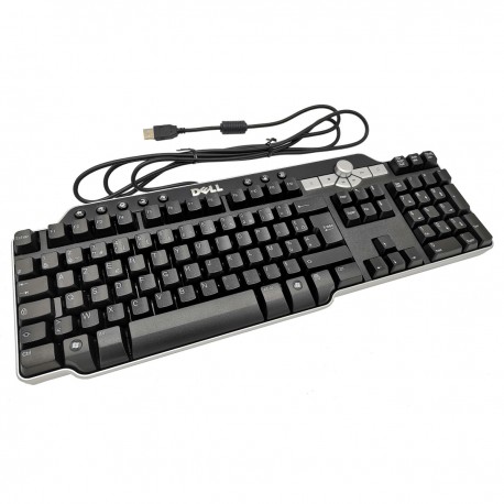 Clavier PC AZERTY USB DELL SK-8135 0DJ348 DJ348 Hub Multimédia NEUF