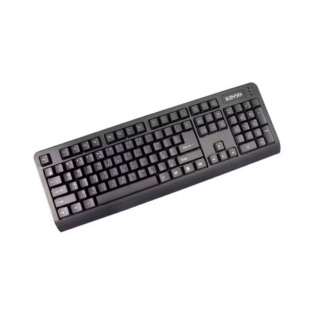Clavier AZERTY PS2 KINYO W20686B Noir 106 Touches Keyboard