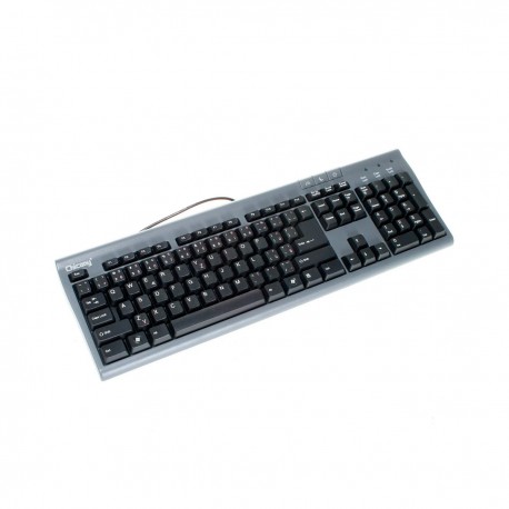 Clavier AZERTY PS2 Chicony KB-9810Gris 106 Touches Keyboard