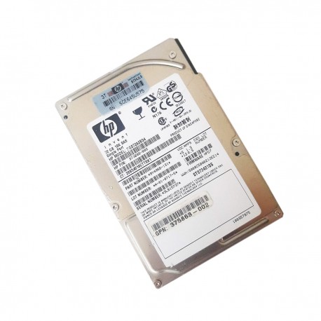 Disque Dur 72Go SAS 2.5" HP DG072A8B54 10000 RPM FC 3Gb/s 8Mo