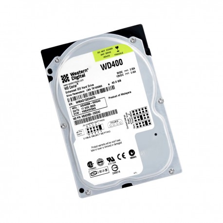 Disque Dur 40Go IDE ATA 3.5" Western Digital WD400 WD400BB-00DEA0 7200RPM 2Mo