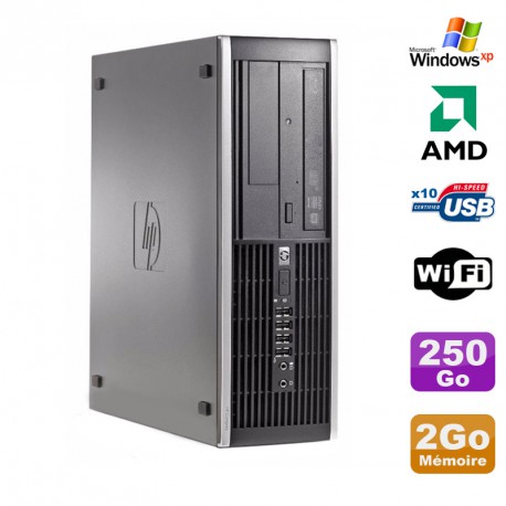 PC HP Compaq 6005 Pro SFF AMD 3GHz 2Go DDR3 250Go SATA Graveur WIFI Windows Xp