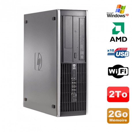 PC HP Compaq 6005 Pro SFF AMD 3GHz 2Go DDR3 2To SATA Graveur WIFI Windows Xp