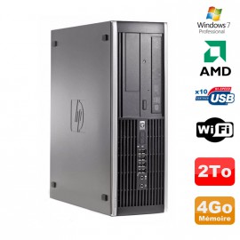 PC HP Compaq 6005 Pro SFF AMD 3GHz 4Go DDR3 2To SATA Graveur WIFI Win 7 Pro