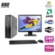 Lot PC HP Compaq 6005 Pro SFF AMD 3GHz 16Go 240Go SSD Graveur WIFI W7 Pro + 22"