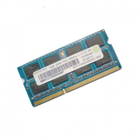 4Go RAM PC Portable SODIMM DDR3 PC3-12800S Ramaxel RMT3160ED58E9W CL11