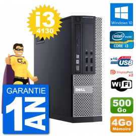 PC Dell 9020 SFF Intel Core i3-4130 RAM 4Go Disque Dur 500Go Windows 10 Wifi
