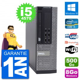 PC Dell 9020 SFF Intel Core i5-4570 RAM 8Go Disque Dur 500Go Windows 10 Wifi