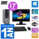 PC Dell 9020 SFF Ecran 19" Intel Core i7-4790 RAM 4Go SSD 120Go Windows 10 Wifi