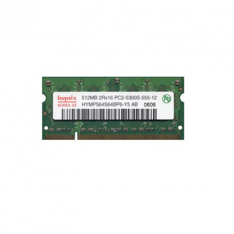 512Mo RAM PC Portable SODIMM HYNIX HYMP564S64BP6-Y5 AB DDR2 PC2-5300S 667MHz CL5