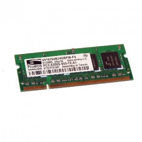 Barrette RAM 4Go DDR2 PC2-5300 SODIMM Pour PC Portable - Micron, 667MHz, 200 Pins