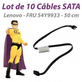 Lot x10 Câbles SATA Lenovo FRU 54Y9933 ThinkStation S30 50cm Noirs