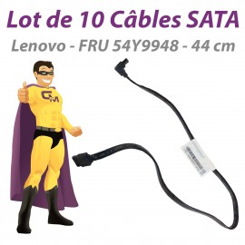 Lot 10 Câbles SATA Lenovo FRU 54Y9948 ThinkStation P300 44cm Pivot Noirs