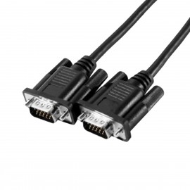 Câble VGA D-Sub Ecran Plat Numérique Digital Mâle 3 mètres 117710 Noir NEUF