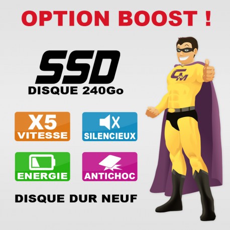 OPTION : Disque Dur SSD 240Go Neuf
