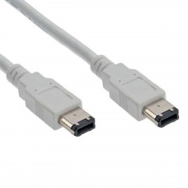 Câble Adaptateur Firewire IEEE1394 6-Pin vers 6-Pin 120cm Gris