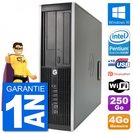 PC HP Compaq 6200 Pro SFF Intel G630 RAM 4Go Disque Dur 250Go Windows 10 Wifi