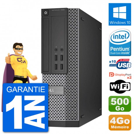 PC Dell OptiPlex 7020 SFF Intel G3220 RAM 4Go Disque Dur 500Go Windows 10 Wifi