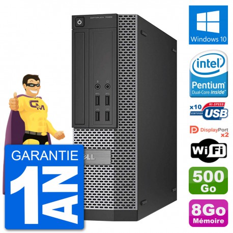 PC Dell OptiPlex 7020 SFF Intel G3220 RAM 8Go Disque Dur 500Go Windows 10 Wifi