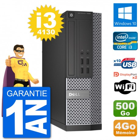PC Dell OptiPlex 7020 SFF Intel i3-4130 RAM 4Go Disque Dur 500Go Windows 10 Wifi