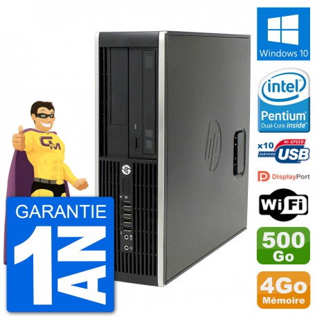 PC HP Compaq Pro 6300 SFF Intel G630 RAM 4Go Disque Dur 500Go Windows 10 Wifi