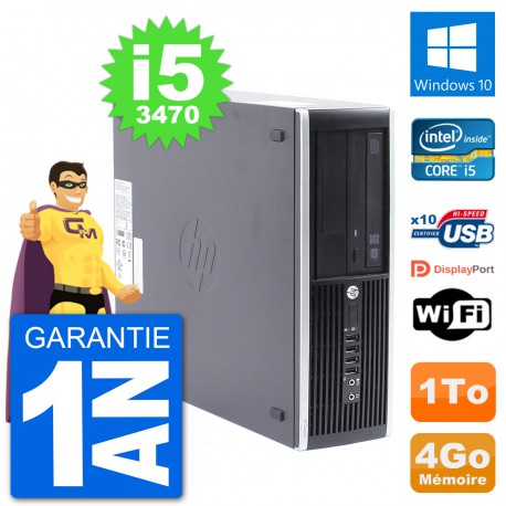 PC HP Compaq Pro 6300 SFF Intel i5-3470 RAM 4Go Disque Dur 1To Windows 10 Wifi