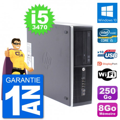 PC HP Compaq Pro 6300 SFF Intel i5-3470 RAM 8Go Disque Dur 250Go Windows 10 Wifi