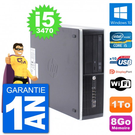 PC HP Compaq Pro 6300 SFF Intel i5-3470 RAM 8Go Disque Dur 1To Windows 10 Wifi