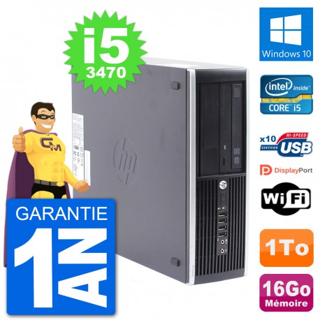PC HP Compaq Pro 6300 SFF Intel i5-3470 RAM 16Go Disque Dur 1To Windows 10 Wifi