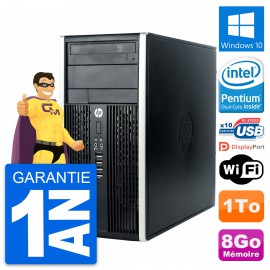 PC Tour HP Compaq Pro 6300 CMT Intel G630 RAM 8Go Disque Dur 1To Windows 10 Wifi