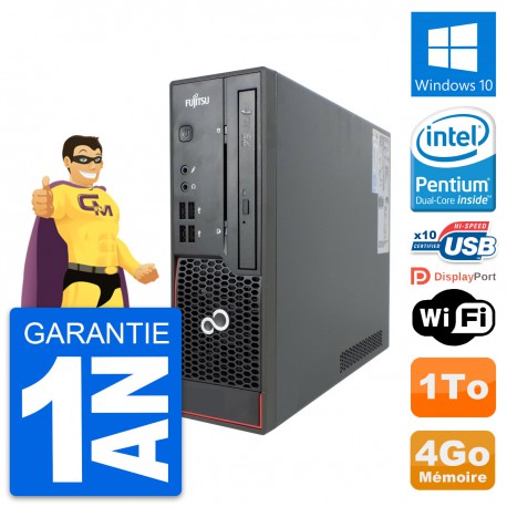 Mini PC Fujitsu Esprimo C720 SFF G3220 RAM 4Go Disque Dur 1To Windows 10 Wifi
