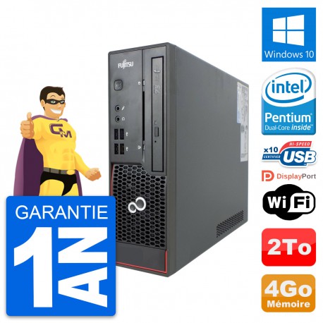 Mini PC Fujitsu Esprimo C720 SFF G3220 RAM 4Go Disque Dur 2To Windows 10 Wifi