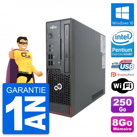 Mini PC Fujitsu Esprimo C720 SFF G3220 RAM 8Go Disque Dur 250Go Windows 10 Wifi