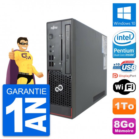 Mini PC Fujitsu Esprimo C720 SFF G3220 RAM 8Go Disque Dur 1To Windows 10 Wifi