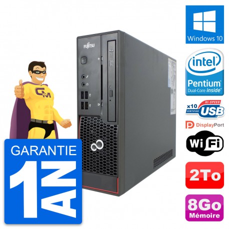 Mini PC Fujitsu Esprimo C720 SFF G3220 RAM 8Go Disque Dur 2To Windows 10 Wifi