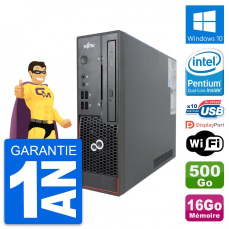 Mini PC Fujitsu Esprimo C720 SFF G3220 RAM 16Go Disque 500Go Windows 10 Wifi