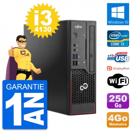 Mini PC Fujitsu Esprimo C720 SFF i3-4130 RAM 4Go Disque 250Go Windows 10 Wifi