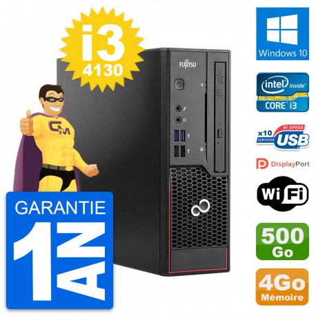 Mini PC Fujitsu Esprimo C720 SFF i3-4130 RAM 4Go Disque 500Go Windows 10 Wifi