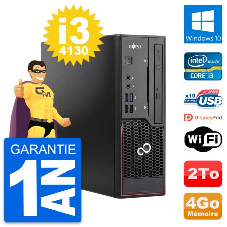Mini PC Fujitsu Esprimo C720 SFF i3-4130 RAM 4Go Disque Dur 2To Windows 10 Wifi