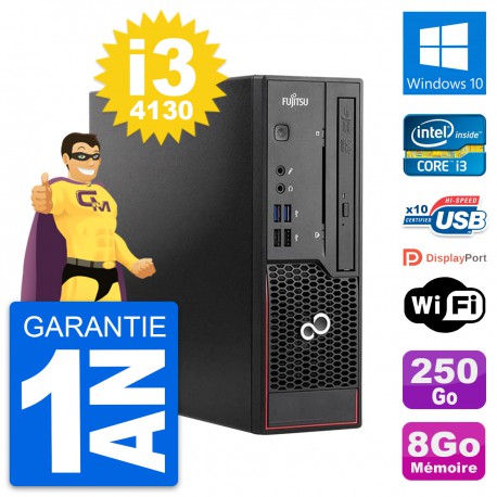 Mini PC Fujitsu Esprimo C720 SFF i3-4130 RAM 8Go Disque 250Go Windows 10 Wifi
