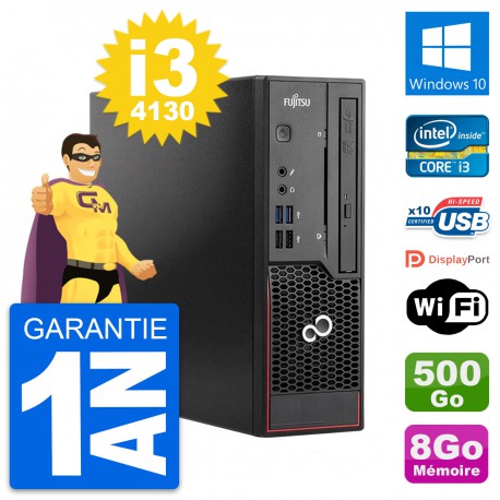 Mini PC Fujitsu Esprimo C720 SFF i3-4130 RAM 8Go Disque 500Go Windows 10 Wifi