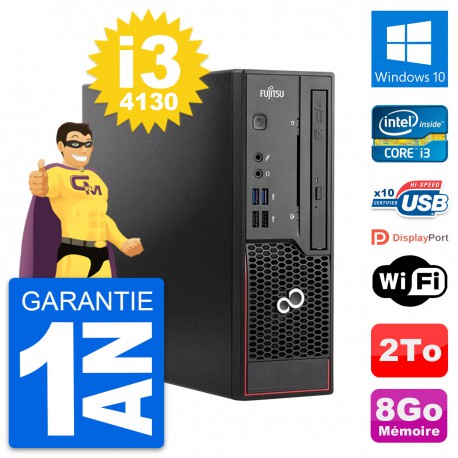 Mini PC Fujitsu Esprimo C720 SFF i3-4130 RAM 8Go Disque Dur 2To Windows 10 Wifi
