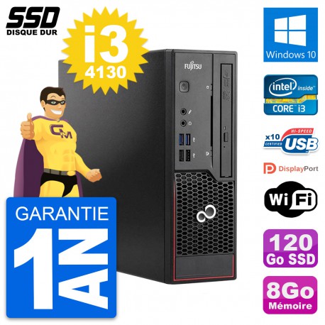 Mini PC Fujitsu Esprimo C720 SFF Intel i3-4130 RAM 8Go SSD 120Go Windows 10 Wifi