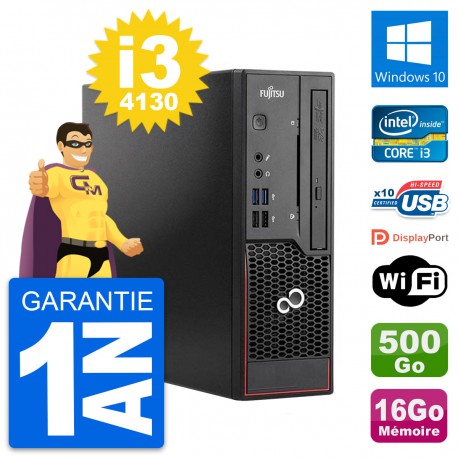 Mini PC Fujitsu Esprimo C720 SFF i3-4130 RAM 16Go Disque 500Go Windows 10 Wifi